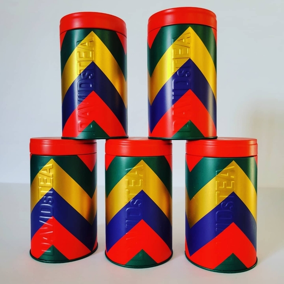 Davids Tea Other - DAVIDS TEA | Chevron Multi Color Tea Tin Lot